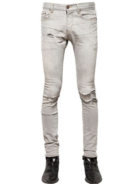 saint laurent ripped jeans